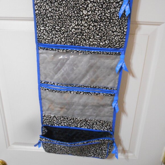 NICE VERA BRADLEY HANGING JEWELRY COSMETIC TRAVEL CASE ORGANIZER 2 HANDLES ✨ - Picture 8 of 9